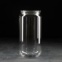 Стакан стеклянный с крышкой &laquo;Базис&raquo;, 400 мл