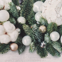 Коробка для капкейка &laquo;Снежные игрушки&raquo;, 23 х 16 х 10 см, Новый год