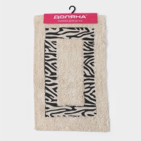 Коврик для дома Доляна «Зебра», 50×80 см, цвет молочный Коврик для дома Доляна «Зебра», 50×80 см, цвет молочный