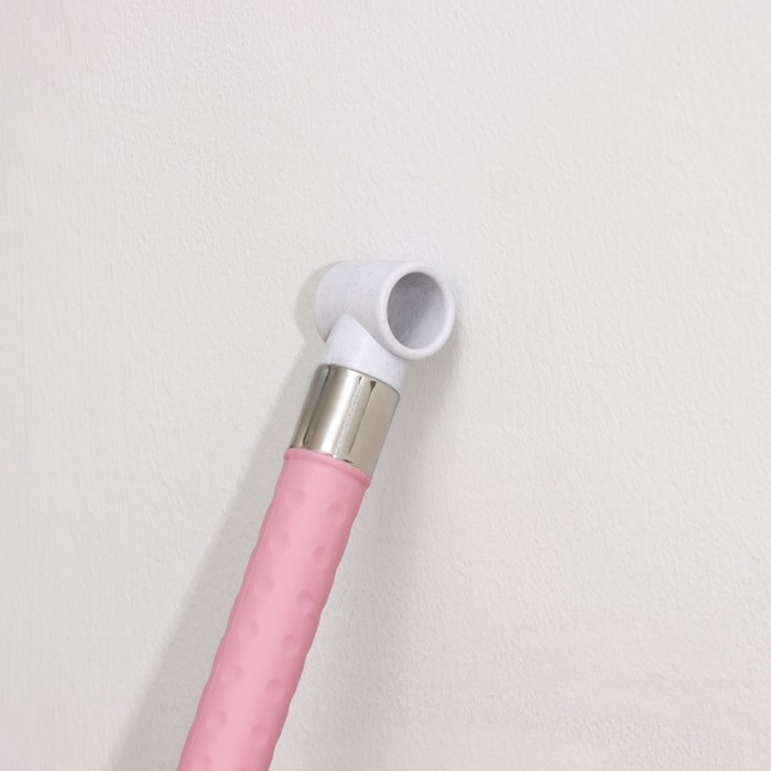 Швабра с отжимом и ведро с металлической центрифугой Доляна, 46,5&times;28,5&times;23,5 см, 10 л, телескопическая ручка 86-117,5 см, дополнительная насадка из микрофибры 15,5 см, цвет розовый