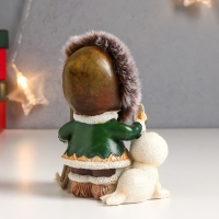 Сувенир полистоун "Малыш и морские котики - Север" 11х6х8,3 см