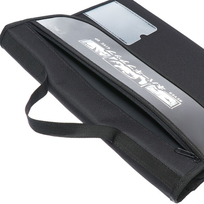 Папка для труда А4, с ручками, раскладная на липучке, текстильная, Calligrata Папка для труда А4, с ручками, раскладная на липучке, текстильная, Calligrata "Аниме"