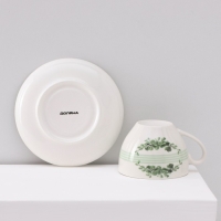 Сервиз фарфоровый чайный Доляна «Эвкалипт», 12 предметов: 6 чашек 280 мл, 6 блюдец d=15 см Сервиз фарфоровый чайный Доляна «Эвкалипт», 12 предметов: 6 чашек 280 мл, 6 блюдец d=15 см