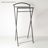 Вешалка костюмная &laquo;Контур&raquo;, 44&times;31&times;98 см, цвет медный антик