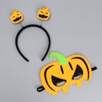 Карнавальный набор «Тыква» 2 предмета: ободок, маска Карнавальный набор «Тыква» 2 предмета: ободок, маска