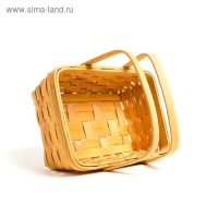 Корзинка &laquo;Лукошко&raquo;, 31,5&times;21,5&times;12/25,5 см, шпон