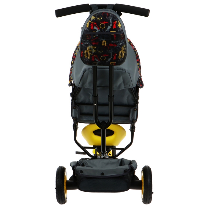 Велосипед трёхколёсный Vivat 1, принт стрелки, жёлтый Велосипед трёхколёсный Vivat 1, принт стрелки, жёлтый