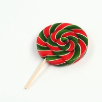 Леденец ёлочная игрушка диск "С новым годом" вкус вишня 30 г