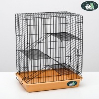 Клетка для грызунов "Пижон" №9, с 3-я этажами, без наполнения, 33 х 24 х 38 см, бежевая Клетка для грызунов "Пижон" №9, с 3-я этажами, без наполнения, 33 х 24 х 38 см, бежевая