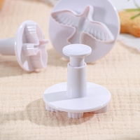 Набор плунжеров кондитерских Доляна &laquo;Птица&raquo;, 3 шт, 4,5&times;5 см