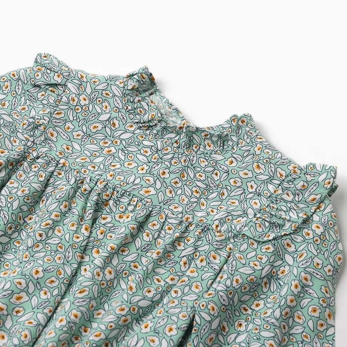 Блузка-боди для девочки MINAKU, цвет зеленый, рост 92-98