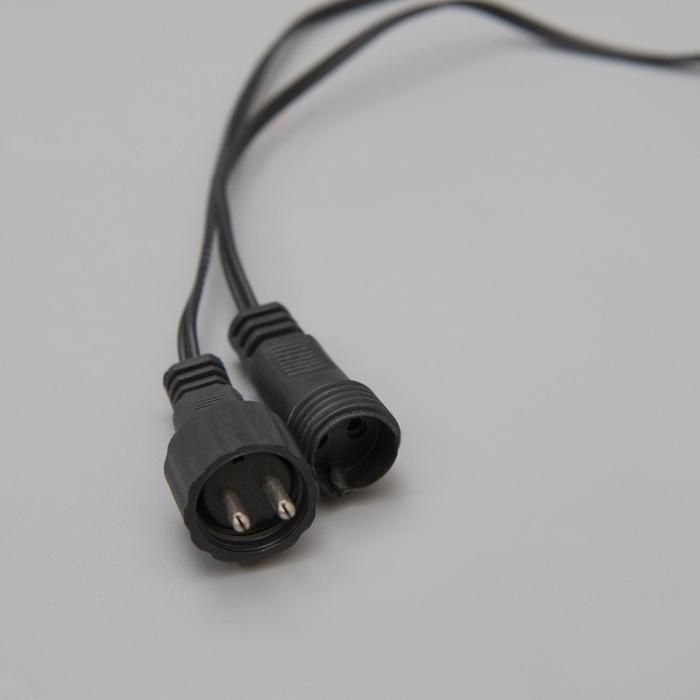 Гирлянда «Клип-лайт» 100 м, IP44, УМС, тёмная нить, 1000 LED, свечение синее, 8 режимов, 24 В, без БП Гирлянда «Клип-лайт» 100 м, IP44, УМС, тёмная нить, 1000 LED, свечение синее, 8 режимов, 24 В, без БП