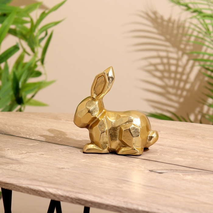 Сувенир Сувенир "Заяц" алюминий 14х7х13 см