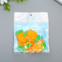 Декор для творчества резина "Морковка" набор 12 шт 4х3 см