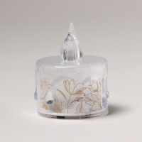 Свеча светодиодная с цветами, мод. СВ-23 &laquo;Цветы&raquo;, 5 х 3,8 см.