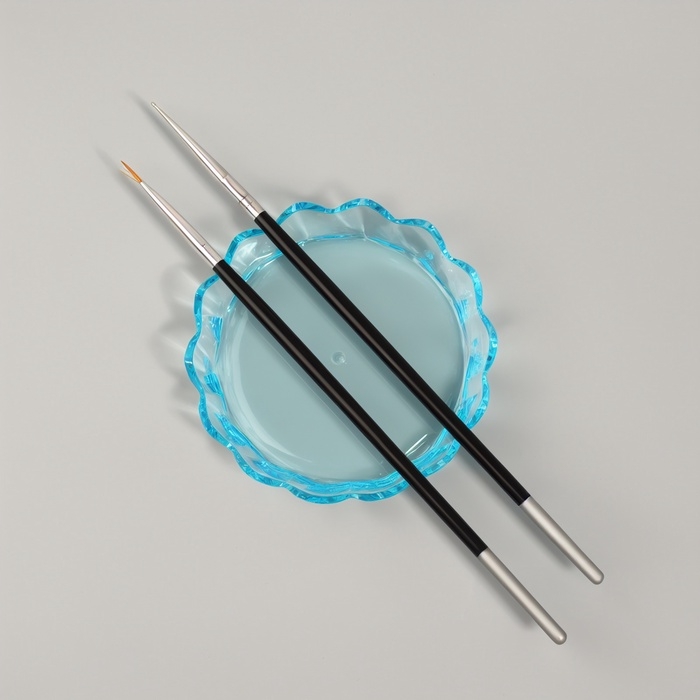 Подставка для кистей &laquo;Чаша&raquo;, d=8.8&times;2 см, голубая