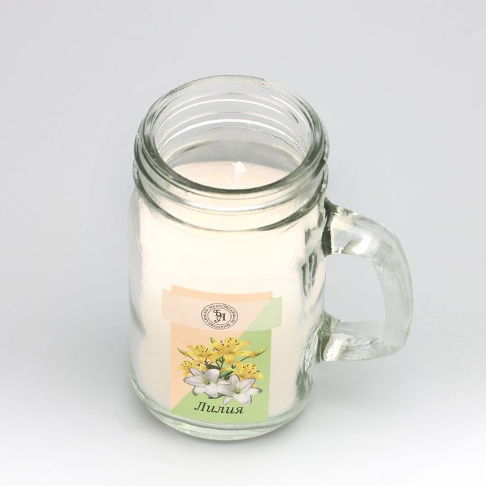 Свеча ароматическая в банке "Лилия", 7,2 х 8,5 см, 190 г