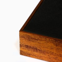 Поднос пластиковый прямоугольный с зеркалом &laquo;Штрихи&raquo;, 34 х 34 х 4,5 см сервировочный