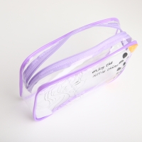 Косметичка на молнии, цвет сиреневый Косметичка на молнии, цвет сиреневый