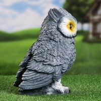 Садовая фигура "Сова" серая, 18х20х27см Садовая фигура "Сова" серая, 18х20х27см