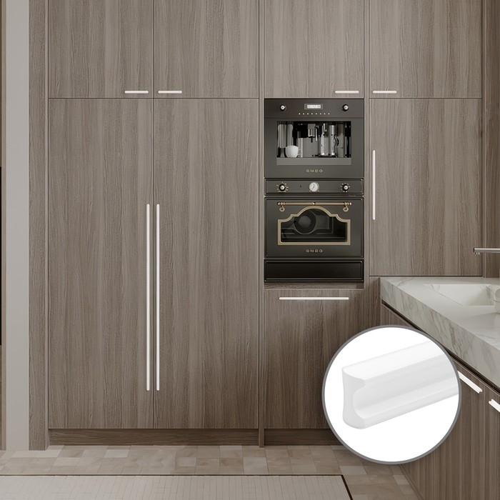 Ручка скоба CAPPIO RSC022, алюминий, м/о 480, цвет белый Ручка скоба CAPPIO RSC022, алюминий, м/о 480, цвет белый