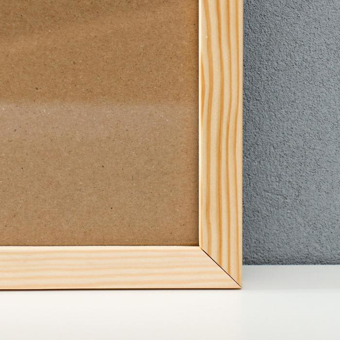 Фоторамка 50х70 см белое дерево пр. № 2  МИКС (пластиковый экран)