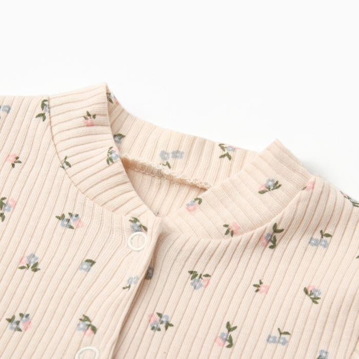 Комбинезон Крошка Я Wildflowers р.74-80, бежевый