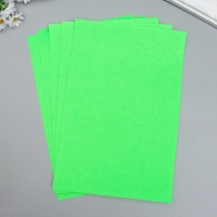 Фетр жесткий 1 мм "Зелёный лайм" набор 10 листов формат А4