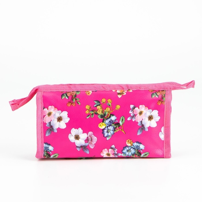 Косметичка на молнии, цвет розовый