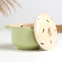 Бульонница с крышкой "Псковская" 0,5л / 11,5х13см, аромат лета Бульонница с крышкой "Псковская" 0,5л / 11,5х13см, аромат лета