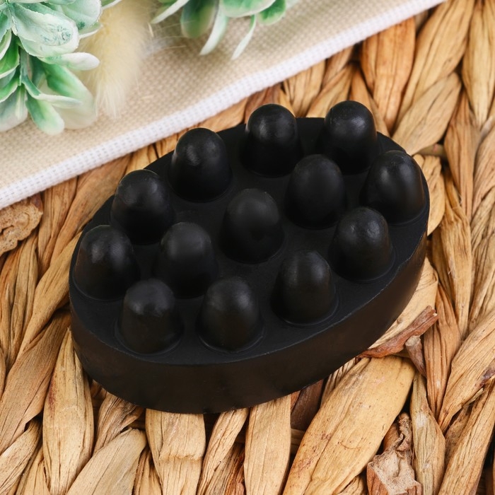 Мыло массажное с черной глиной для пяток 80 г Мыло массажное с черной глиной для пяток 80 г