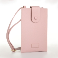 Сумка женская, кросс-боди, на магните, цвет розовый