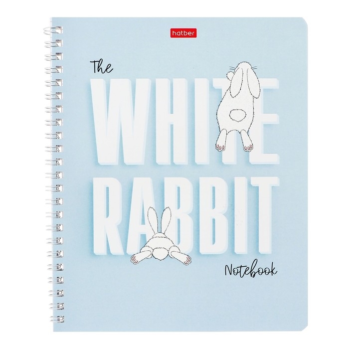 Тетрадь 48 листов в клетку, на гребне Тетрадь 48 листов в клетку, на гребне "Следуй за белым кроликом", обложка мелованный картон, блок 65 г/м2, МИКС