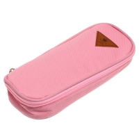 Пенал школьный на молнии, розовый Пенал школьный на молнии, розовый