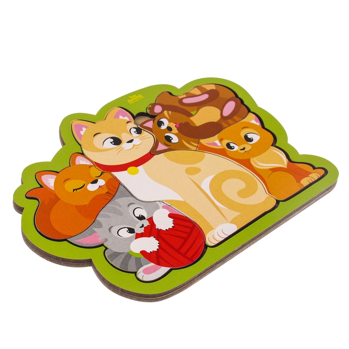 Головоломка &laquo;Кошка с котятами&raquo; для самых маленьких