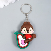 Брелок резина "Белочка на авокадо" МИКС 1,6х4,3х5,2 см Брелок резина "Белочка на авокадо" МИКС 1,6х4,3х5,2 см