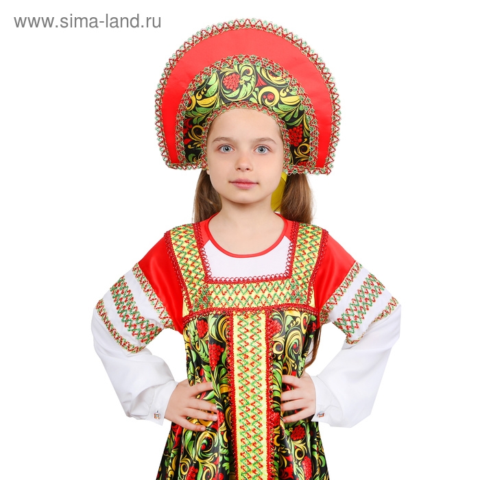 Русский народный костюм &laquo;Рябинушка&raquo; для девочки, р. 40, рост 152 см