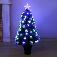 Ёлка фиброоптическая "Галактика" 90 см d нижнего яруса 50 см 80 веток Ёлка фиброоптическая "Галактика" 90 см d нижнего яруса 50 см 80 веток