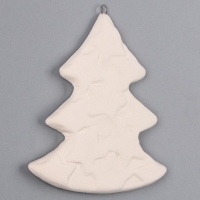 Новый год! Ёлочное украшение под раскраску &laquo;Елочка со звездами&raquo;, с подвесом