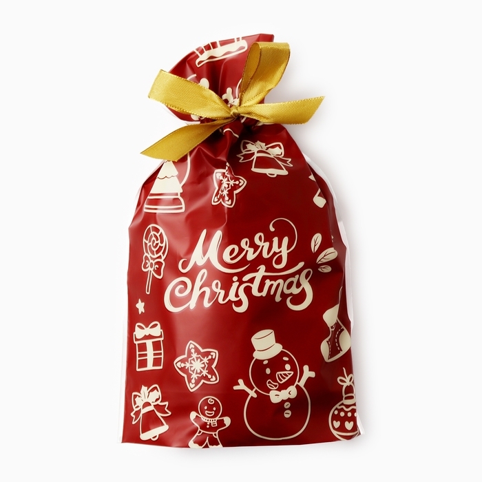 Полотенце махровое Экономь и Я Merry Christmas 30*60 см, цвет молочный, 100% хл, 340 г/м2