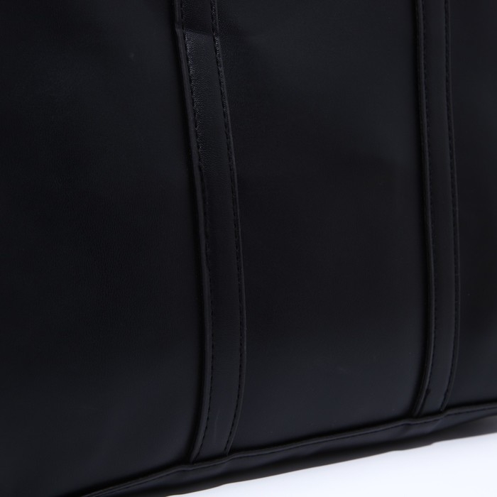 Сумка женская тоут на молнии, цвет чёрный Сумка женская тоут на молнии, цвет чёрный