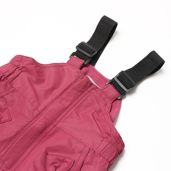 Полукомбинезон утеплённый для девочек, цвет фуксия, рост 80 см Полукомбинезон утеплённый для девочек, цвет фуксия, рост 80 см