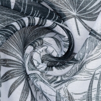 Тюль Этель &laquo;Тропический остров", на шторной ленте 145х270 см, 70гр/м2, 100% п/э