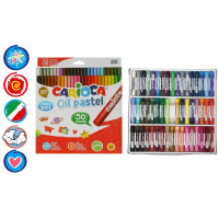 Пастель масляная 50 цветов, Carioca Oil Pastel, премиум яркая, супермягкая, картон, европодвес Пастель масляная 50 цветов, Carioca Oil Pastel, премиум яркая, супермягкая, картон, европодвес