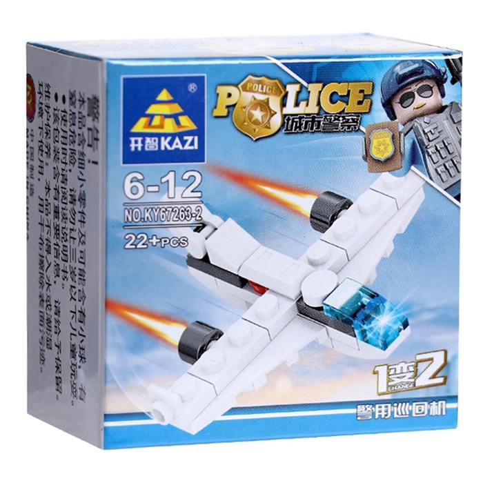 Конструктор блочный &laquo;Полицейский транспорт&raquo;, 10 видов, МИКС