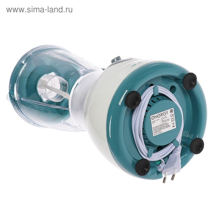 Блендер ENERGY EN-268, стационарный, 300 Вт, 1.5 л, 4 скорости, бело-зелёный