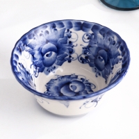 Розетка "Утро", 15 х 6 см, гжель Розетка "Утро", 15 х 6 см, гжель