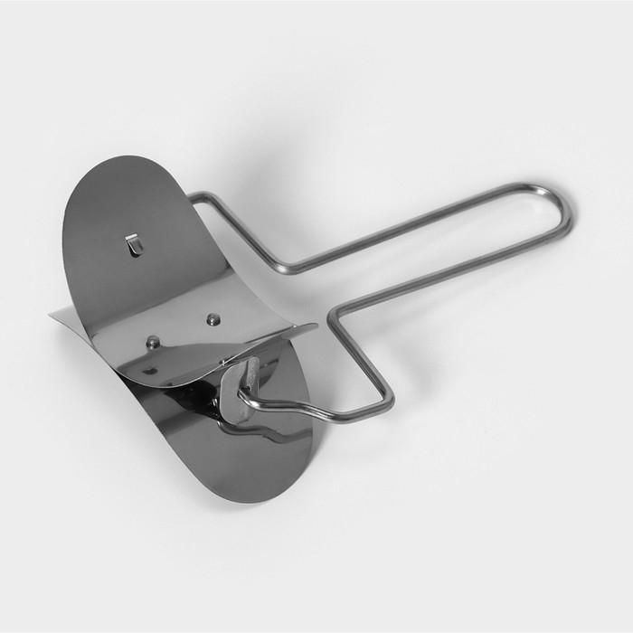 Ролик для вырезания кругов из теста Доляна, d=10,5, цвет серебристый