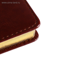 Ежедневник недатированный А5+, 136 листов Sidney Nebraska, твёрдая обложка, искусственная кожа, золотой срез, коричневый Ежедневник недатированный А5+, 136 листов Sidney Nebraska, твёрдая обложка, искусственная кожа, золотой срез, коричневый