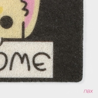 Коврик придверный грязезащитный Доляна &laquo;Корги&raquo;, 40&times;60 см, цвет МИКС